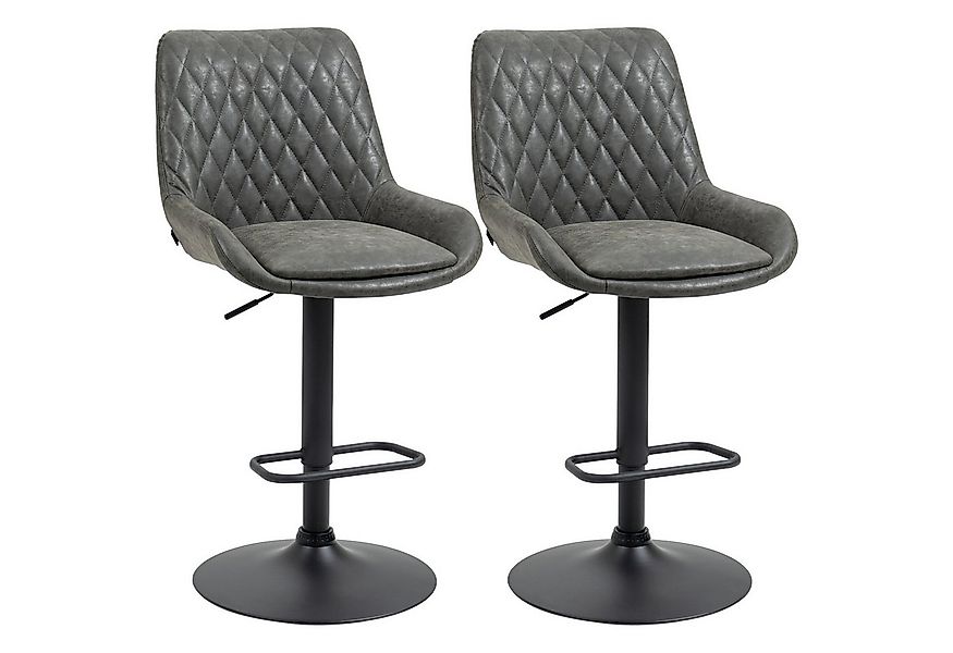 HOMCOM Barhocker höhenverstellbarer Barstuhl, Tresenstuhl mit Fußstütze (Kü günstig online kaufen