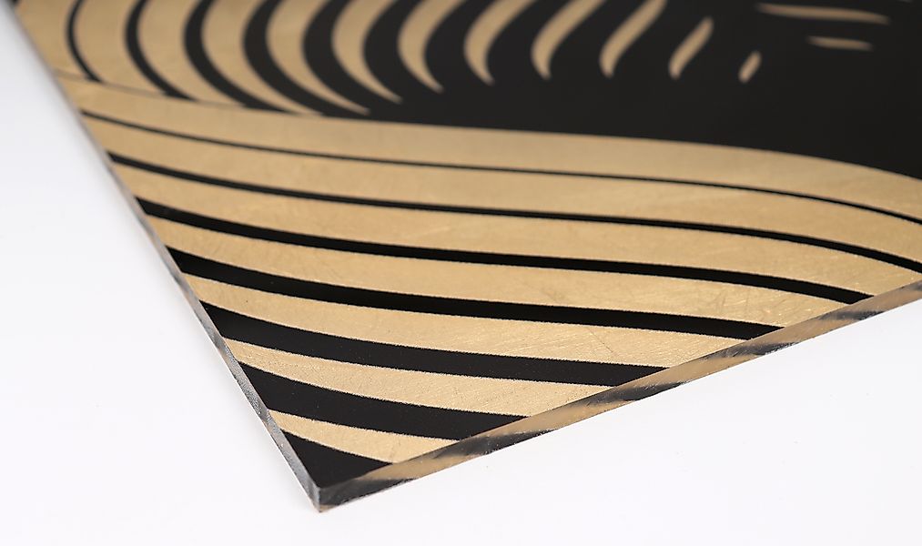 Leonique Acrylglasbild "Pampas Gras - Acrylbilder mit Blattgold veredelt", günstig online kaufen