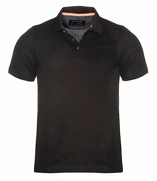 MARVELIS Poloshirt Poloshirt - Casual Fit - Polokragen - Einfarbig - Schwar günstig online kaufen