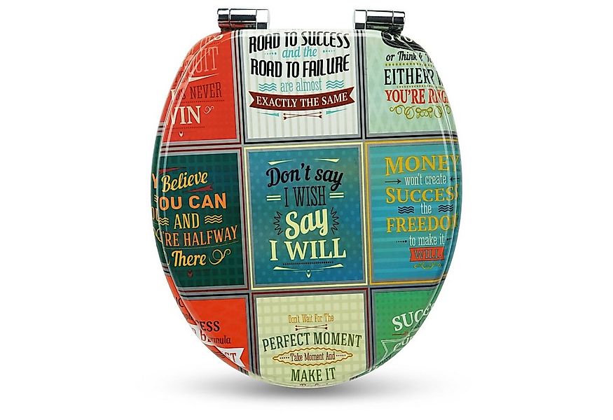 Sanfino WC-Sitz „Old School“ hochwertiger Toilettendeckel mit Absenkautomat günstig online kaufen