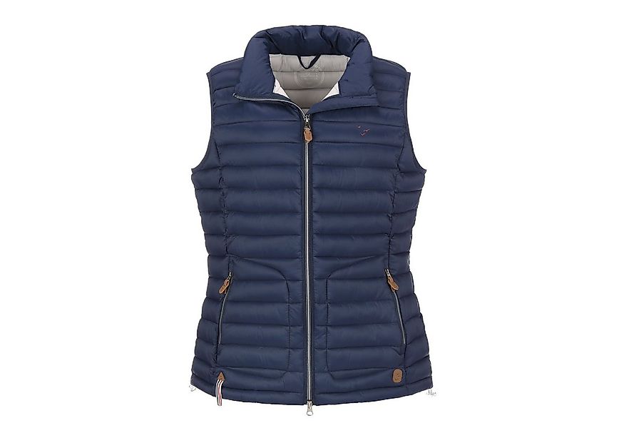 modAS Steppweste 13202 Damen Weste unifarben - mit Stehkragen und 2-Wege-Re günstig online kaufen