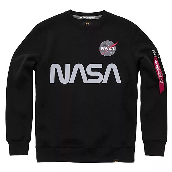 Alpha Industries Nasa Reflective Sweatshirt 2XL Black günstig online kaufen