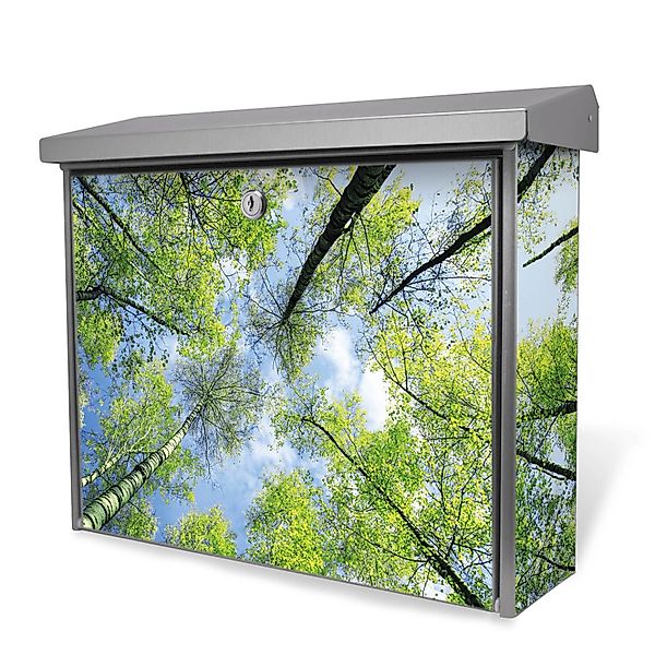 Banjado Briefkasten Edelstahl 38.5x31.5x12cm Ohne Zeitungsfach Inkl. Montag günstig online kaufen
