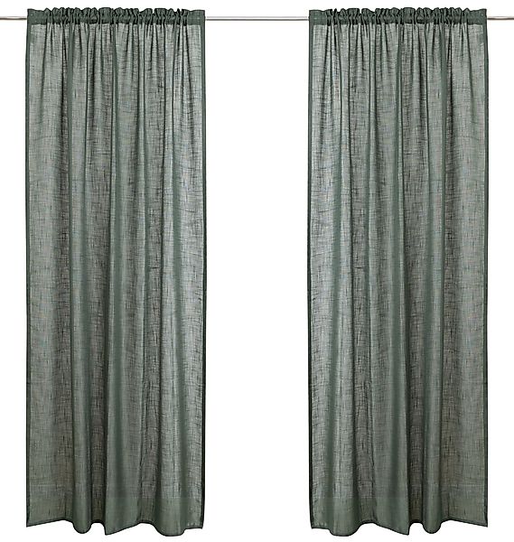 LeGer Home by Lena Gercke Gardine »Marusha«, (1 St.), 1 Schal, Leinenoptik, günstig online kaufen
