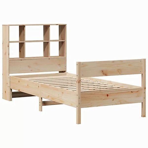 vidaXL Bett Bücherregalbett ohne Matratze 75x190 cm Massivholz Kiefer günstig online kaufen