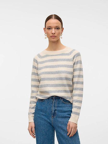 Vero Moda Rundhalspullover VMDOFFY LS O-NECK BLOUSE GA NOOS Materialmix, re günstig online kaufen