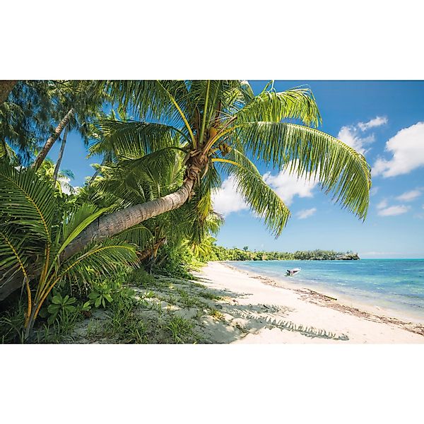 Sanders & Sanders Fototapete Boot Grün und Blau 450 x 280 cm 612690 günstig online kaufen