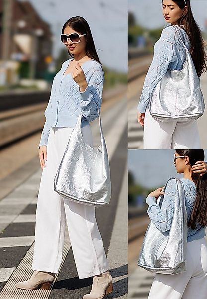 Caspar Schultertasche große Damen Wildleder Tasche Hobo Bag - CLASSIC LINE günstig online kaufen