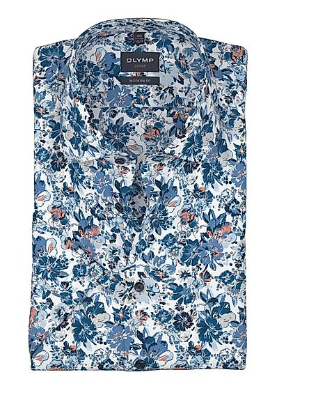 OLYMP Kurzarmhemd LUXOR Blume-Alloverpint, Businesshemd, modern fit günstig online kaufen