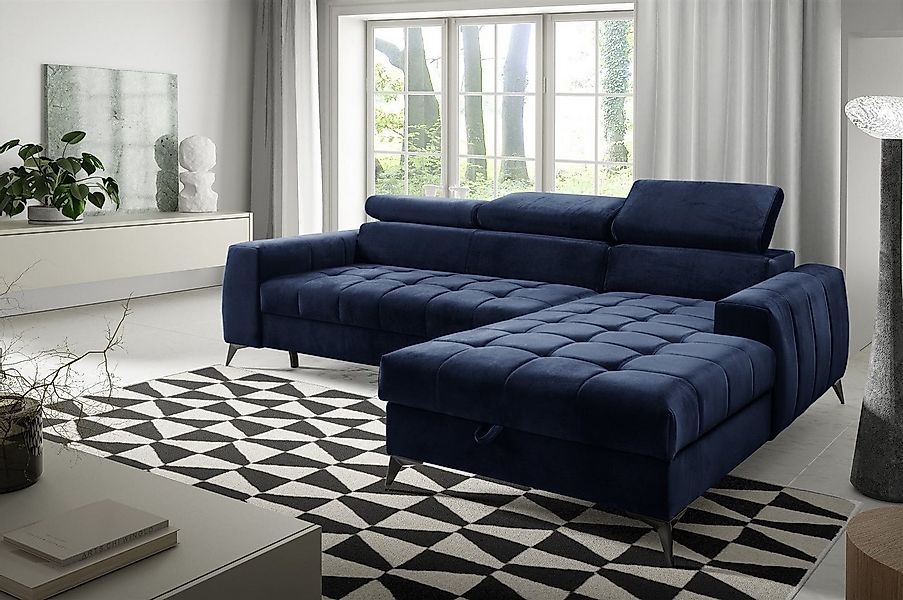 Fun Möbel Ecksofa Schlafsofa Sofa AGNESA XS Stoff Salvador, inkl. Bettkaste günstig online kaufen