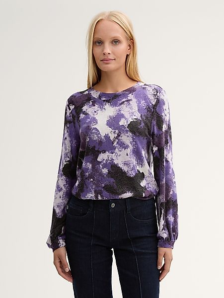 TOM TAILOR Langarmshirt Langarmshirt mit Muster günstig online kaufen
