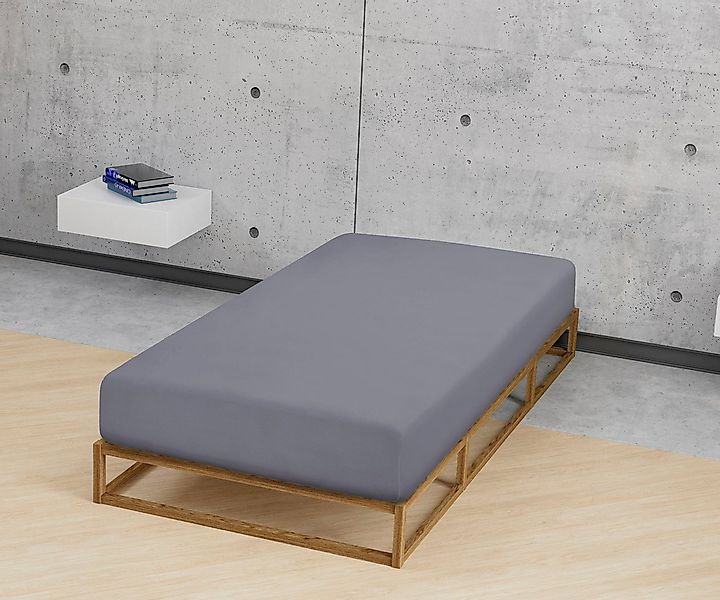 Biberna Spannbettlaken Biber in Gr. 90x200, 140x200 oder 180x200 cm, Biber, günstig online kaufen