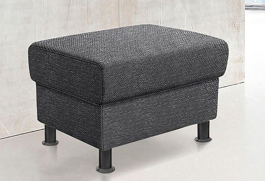 TRENDMANUFAKTUR Hocker »Rondo, Polsterhocker zur Serie, Breite 67 cm, Füße günstig online kaufen