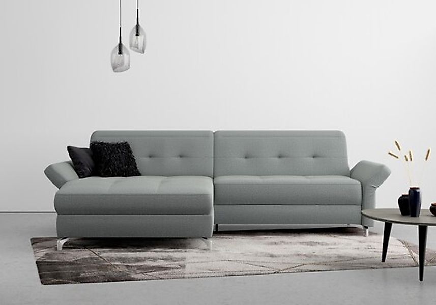 Home affaire Ecksofa »Maredo L-Form« Federkern, wahlweise auch mit Kopfteil günstig online kaufen