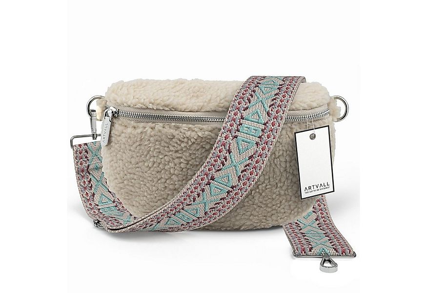 ARTVALL Umhängetasche Teddy Handtasche Brusttasche Schultertasche Beige (Ta günstig online kaufen