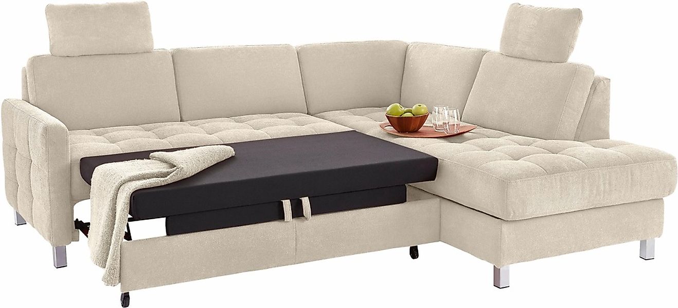 sit&more Ecksofa "Mailand L-Form, B: 250 cm" optional Bettfunktion günstig online kaufen