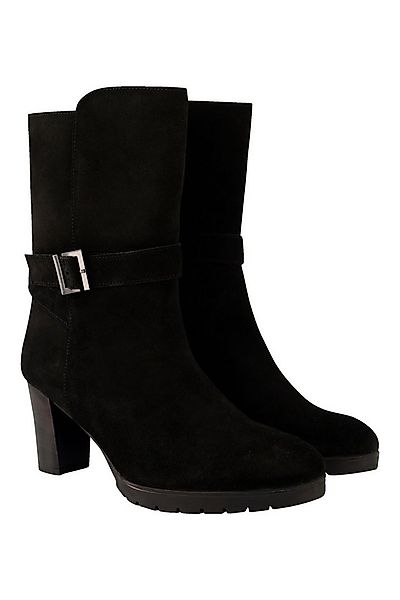 Ulla Popken Leder-Stiefeletten Schnalle Wechselfußbett Weite H Stiefel günstig online kaufen