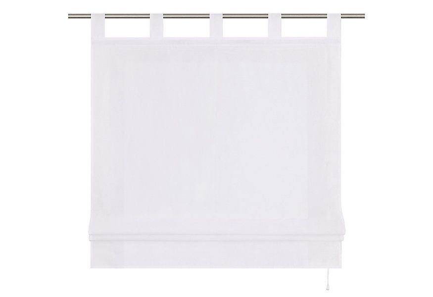 Joyswahl Raffrollo, mit Schlaufen, Uni Strukturiertes Gewebe Gardinen Küche günstig online kaufen