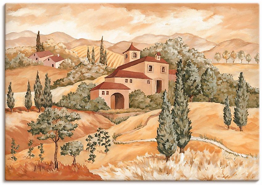 Artland Leinwandbild "Landschaft IV" Europa 1 Stk. tlg. als Alubild, Outdoo günstig online kaufen