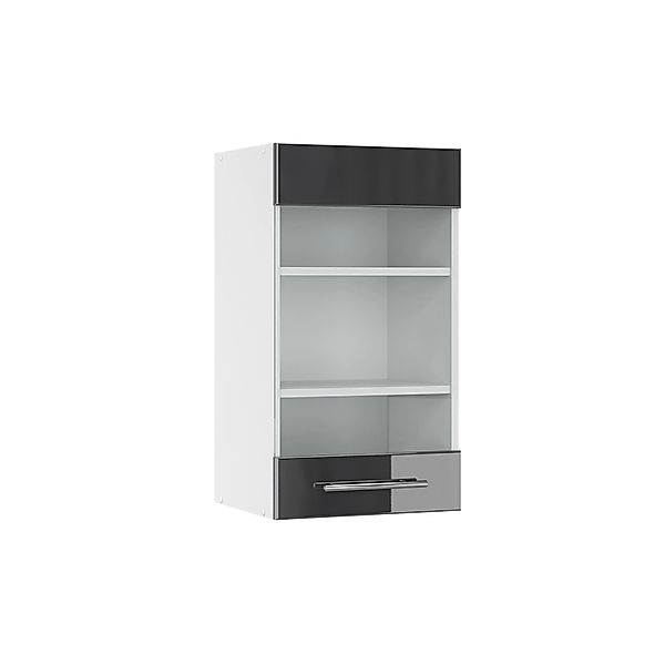 Vicco Glashängeschrank Fame-Line, Anthrazit Hochglanz/Weiß, 40 cm (1-St) günstig online kaufen