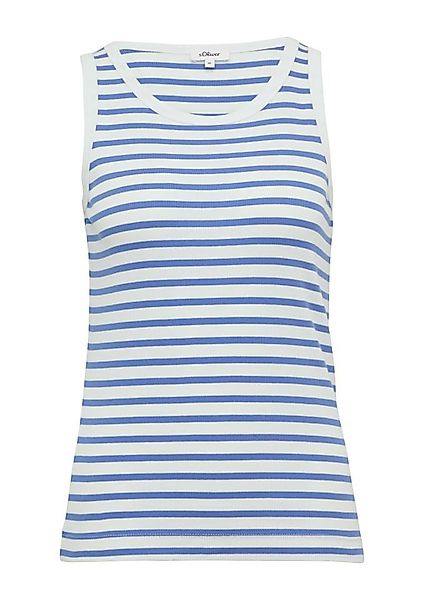 s.Oliver Shirttop - Elastisches Top mit Rippstruktur günstig online kaufen
