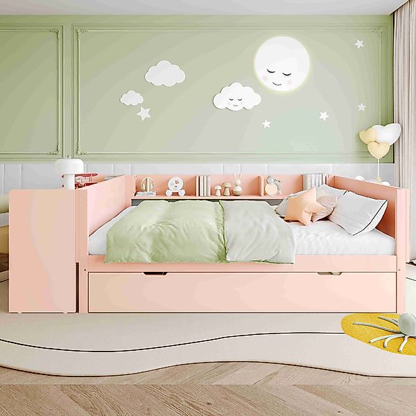 BlingBin Holzbett Kinderbett Multifunktionales Bett (1-tlg., günstig online kaufen