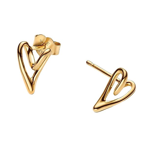 Pandora Paar Ohrstecker 264393C00, Herz, Liebe, Vergoldet, Sommer günstig online kaufen