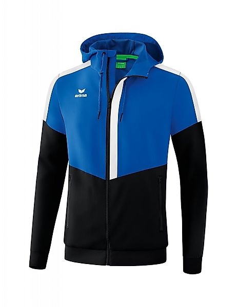 Erima Trainingsjacke Squad Tracktop Jacke mit Kapuze royal/schwarz/weiss He günstig online kaufen