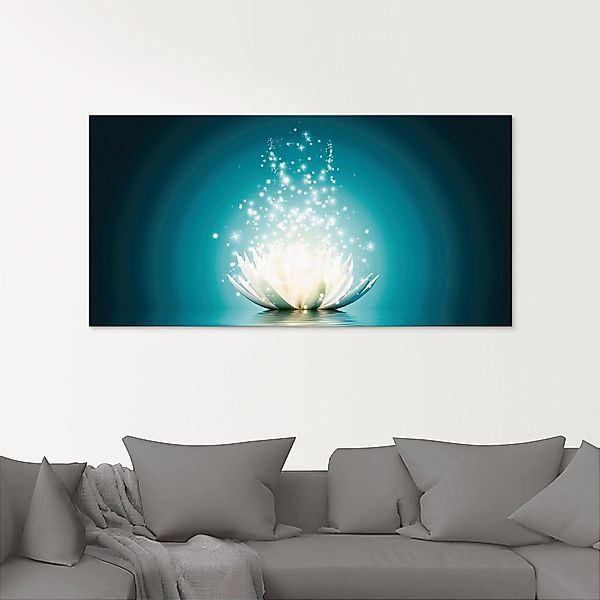 Artland Glasbild "Magie der Lotus-Blume" Blumen 1 Stk. tlg. in verschiedene günstig online kaufen