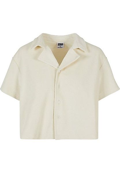 URBAN CLASSICS Langarmhemd Urban Classics Damen Ladies Towel Resort Shirt günstig online kaufen