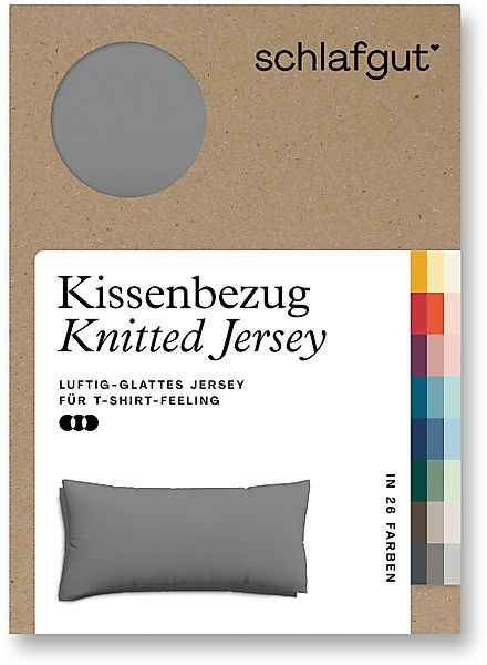 Schlafgut Kissenbezug Knitted Jersey aus Bio-Baumwolle günstig online kaufen