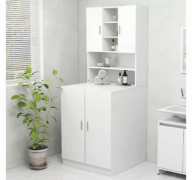 vidaXL Waschmaschinenumbauschrank Waschmaschinenschrank Weiß 70,5x25,5x90 c günstig online kaufen