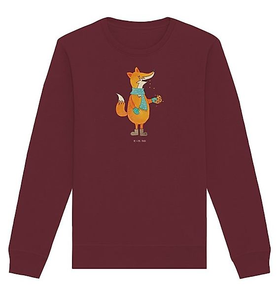 Mr. & Mrs. Panda Longpullover Fuchs Keks Größe S - Burgundy - Geschenk, Swe günstig online kaufen