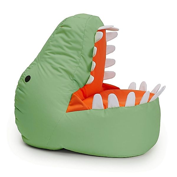 Lumaland Sitzsack Kinder Dino Kissen 90x90x70 cm (1 St), Kuschelsitzkissen, günstig online kaufen