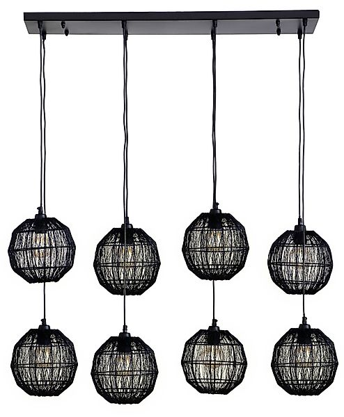 GLOBO LIGHTING Hängeleuchte »HERMI II« E27 1 Stk. Hängelampe schwarz Metall günstig online kaufen