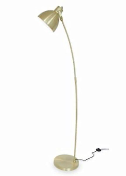 KIOM Leseleuchte Kaselo Messing gebürstet 48x165cm E27 dunkelgelb günstig online kaufen