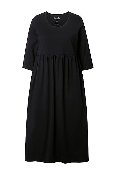 Ulla Popken Maxikleid Jersey-Maxikleid A-Linie Rundhals günstig online kaufen