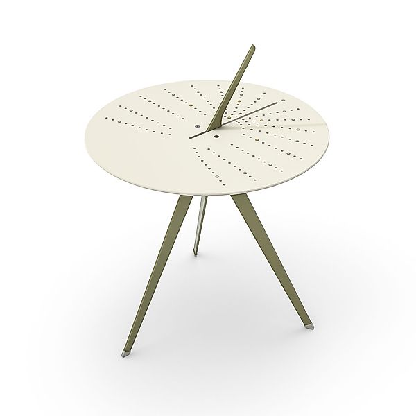 Sundial Table - Sonnenuhr und Tisch Schilfgrün RAL 7032 günstig online kaufen