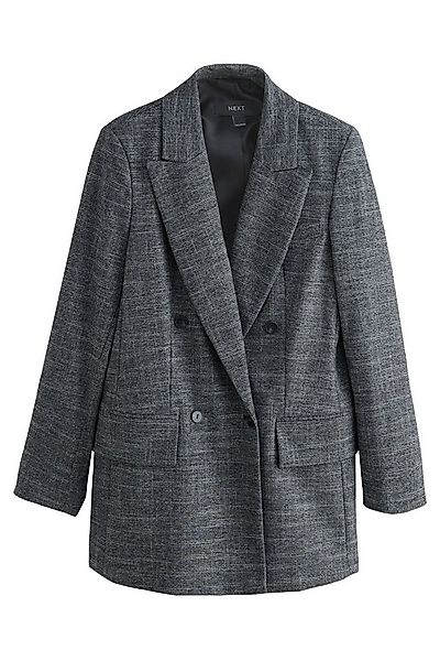 Next Jackenblazer Zweireihiger, langer Blazer mit Kreuzschraffur (1-tlg) günstig online kaufen