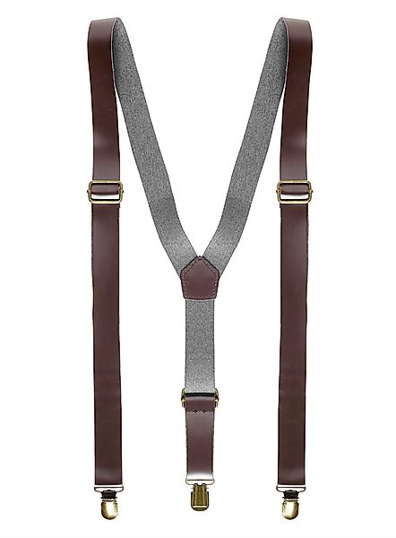Widdmann Hosenträger Hosenträger Lederoptik Mit Metall-Clips günstig online kaufen