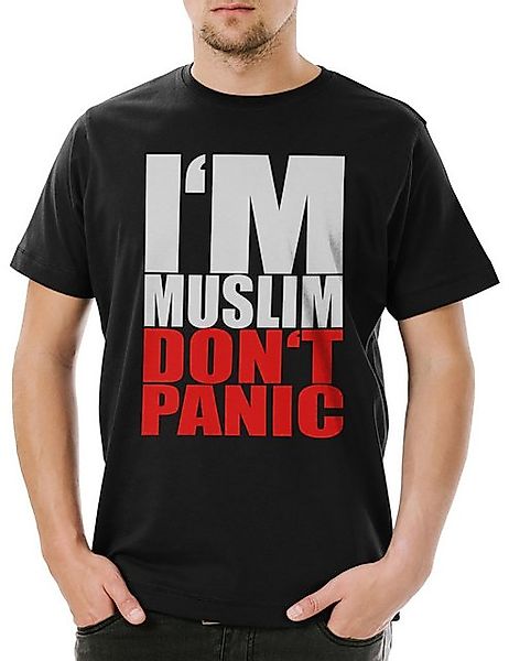 Urban Backwoods Print-Shirt I'm Muslim Don't Panic II Herren T-Shirt Islam günstig online kaufen