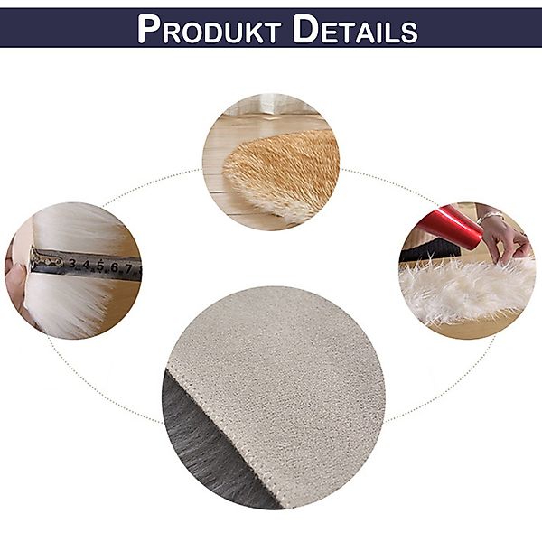 Sunicol Hochflor-Teppich Plüsch Shaggy Flokati Carpet, Waschbar, Flauschig, günstig online kaufen