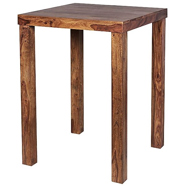 FINEBUY Bartisch Bartisch Massivholz 80x80x110cm Stehtisch günstig online kaufen