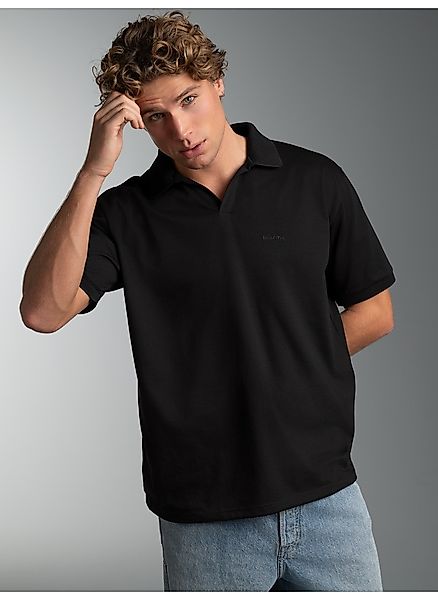 Trigema Poloshirt "TRIGEMA Poloshirt DELUXE ohne Knopfleiste" 1 günstig online kaufen