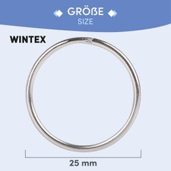 WINTEX Schlüsselanhänger 25mm Schlüsselringe 100 Stück günstig online kaufen
