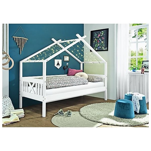 HTI-Living Kinderbett Bett Juletta (Ohne Matratze), mit Dach/Himmelvorricht günstig online kaufen