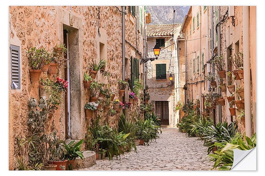 Posterlounge Wandbild Gasse in Valldemossa, Mallorca günstig online kaufen