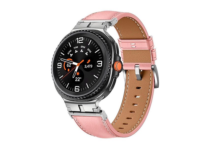 Wigento Smartwatch-Armband Für Samsung Galaxy Watch 8 / 8 Classic Leder Arm günstig online kaufen