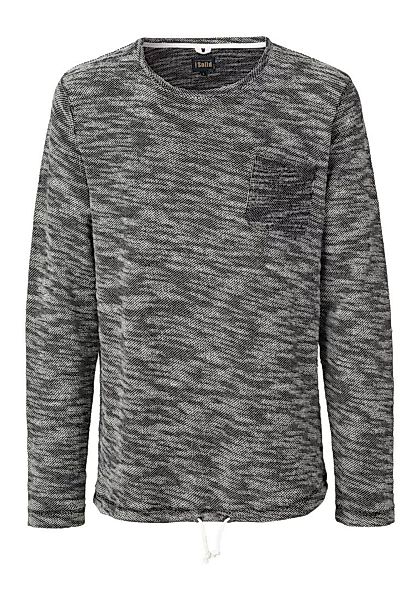 Solid Pullover Men SWEAT SATHISH Oyster Grey günstig online kaufen
