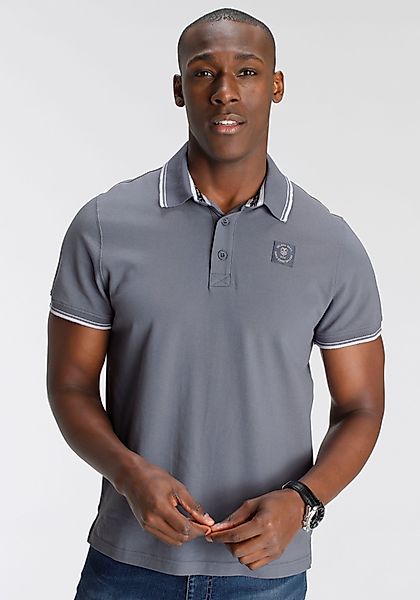 DELMAO Poloshirt Kurzarm, lockere Passform, Polokragen, günstig online kaufen